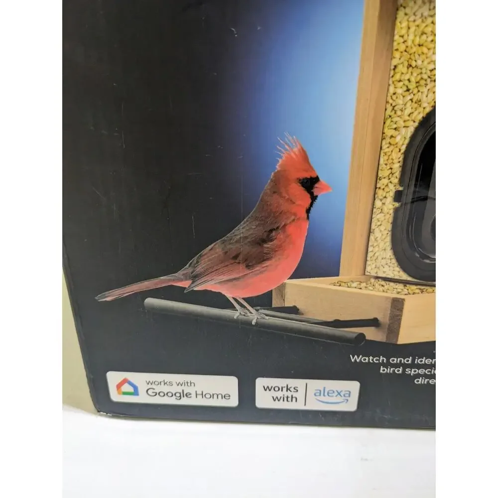 Solar Geeni Bird Feathercam Smart Bird Feeder Camera AI Bird Identification